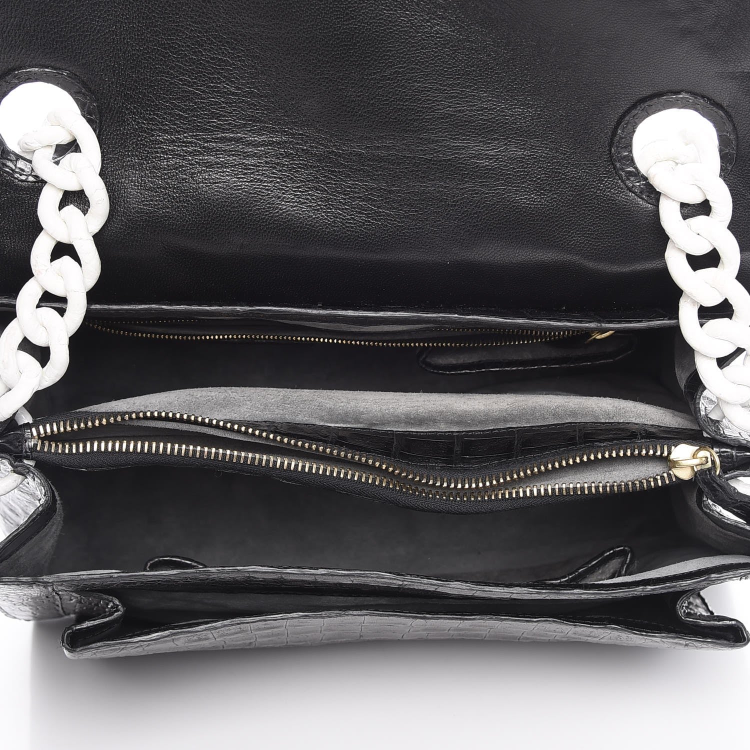 Nancy Gonzalez Crocodile Chain Flap Bag Black 5 of 7
