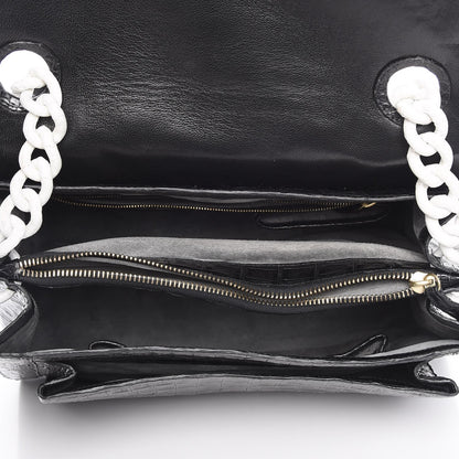 Nancy Gonzalez Crocodile Chain Flap Bag Black 5 of 7