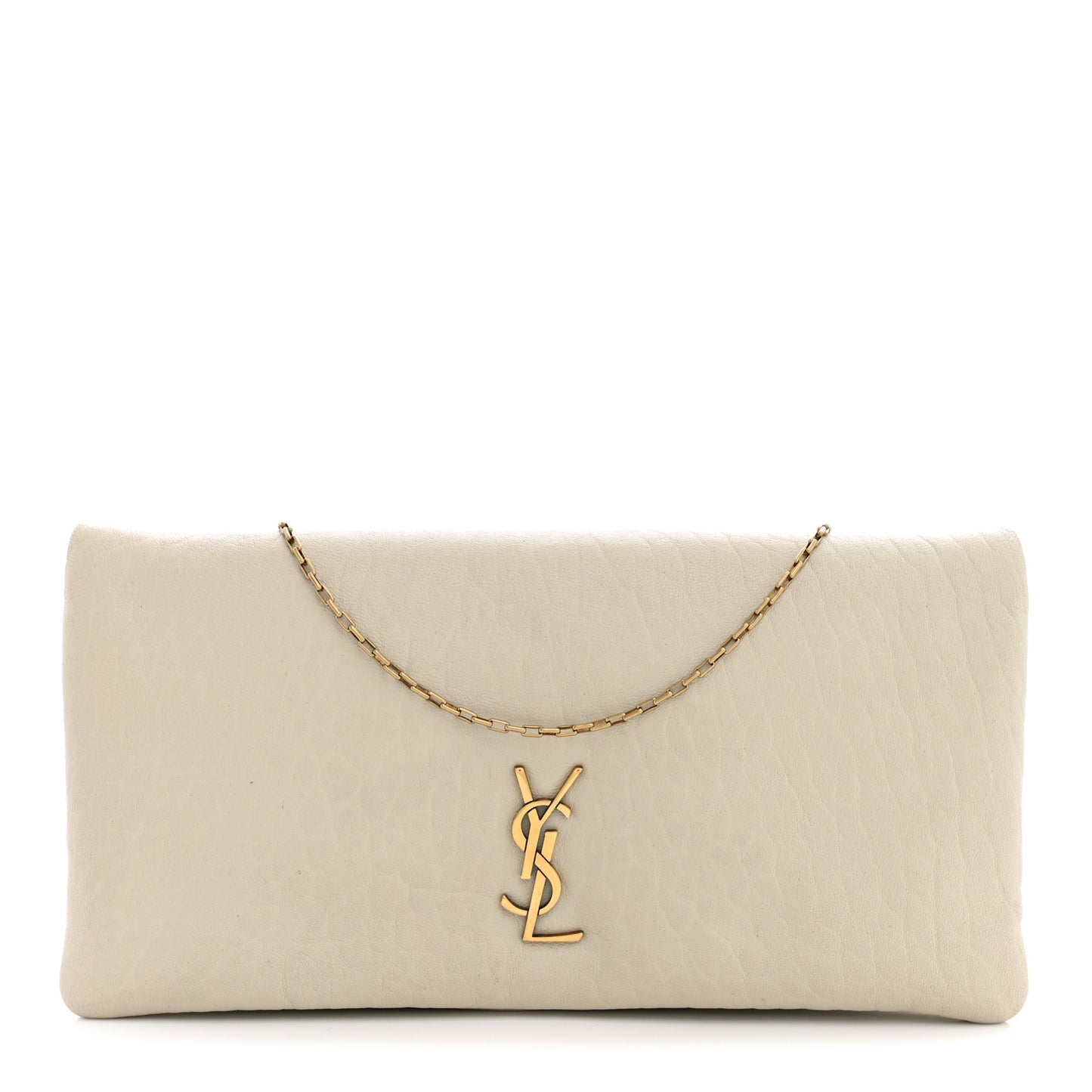 Padded Lambskin Mini Calypso Wallet On Chain WOC Crema Soft