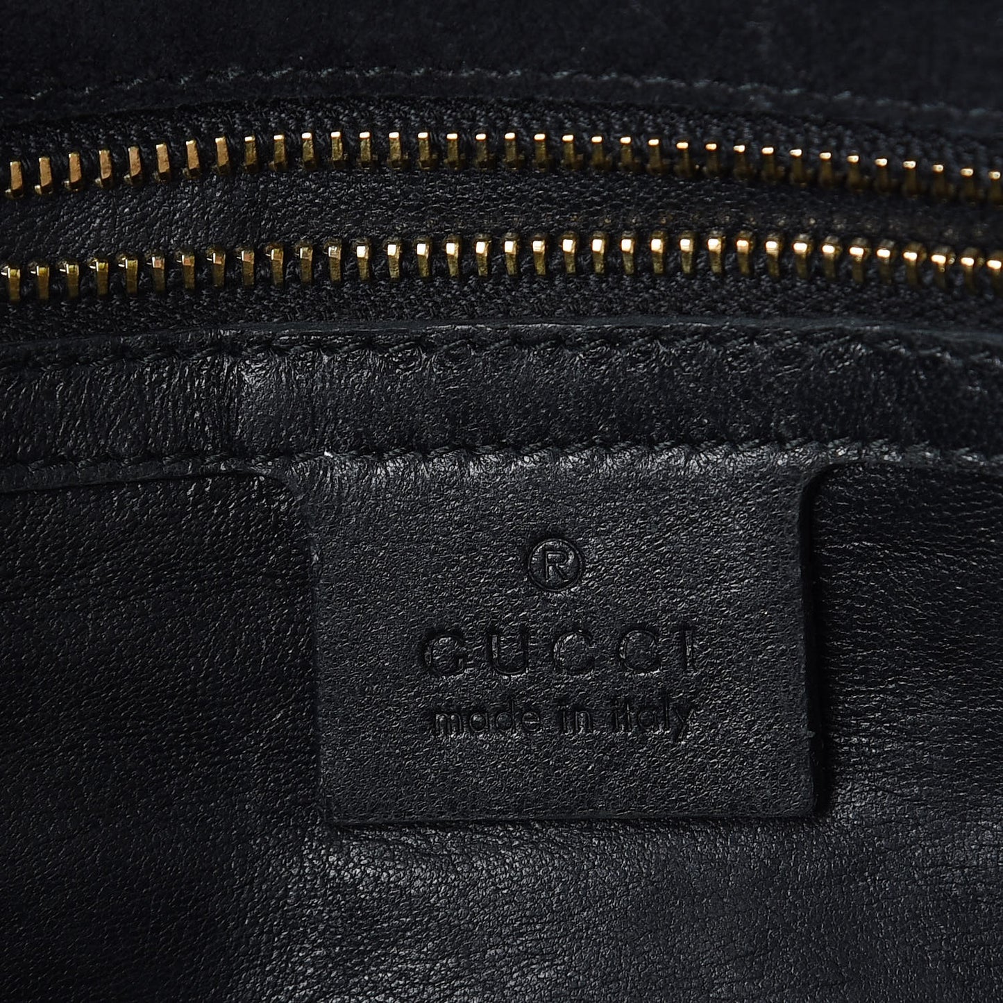 Patent Microguccissima Medium Broadway Clutch Black