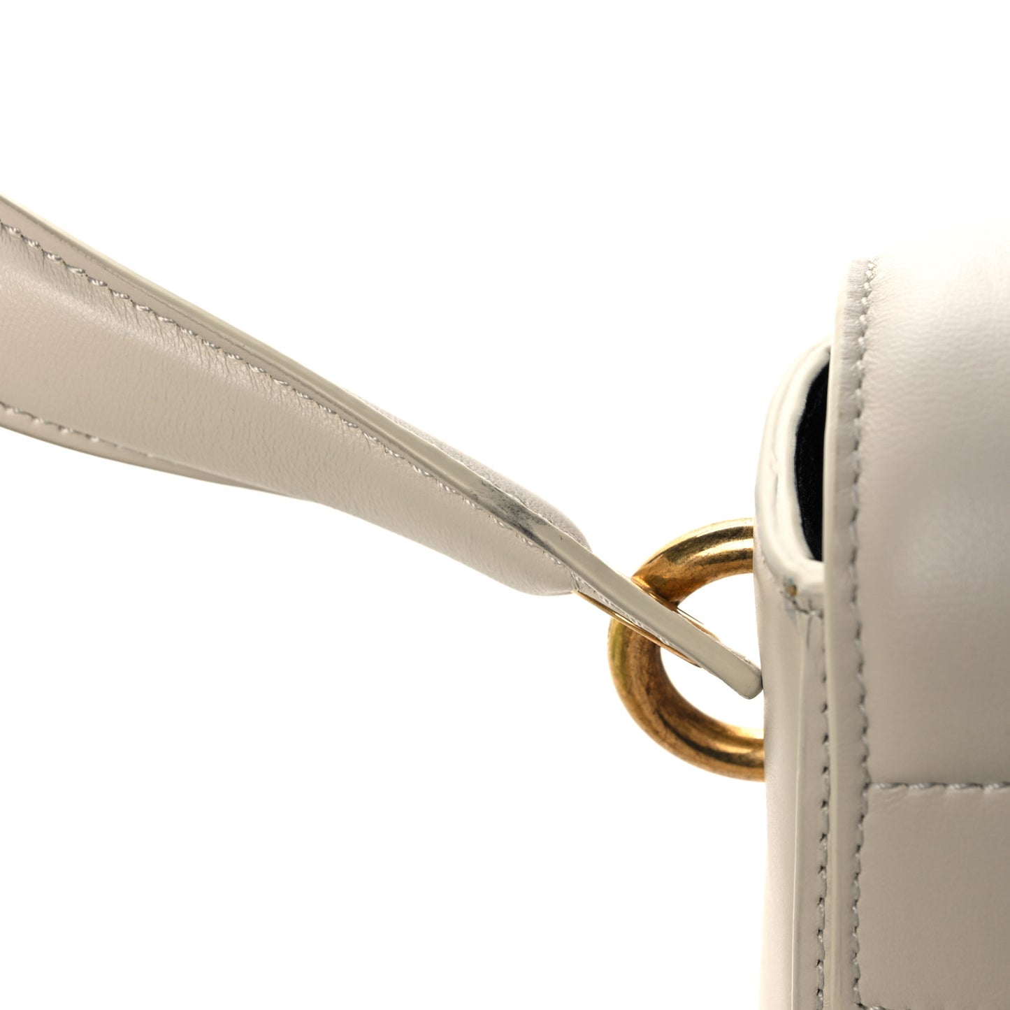 Calfskin Burrow 22 Shoulder Bag Beige