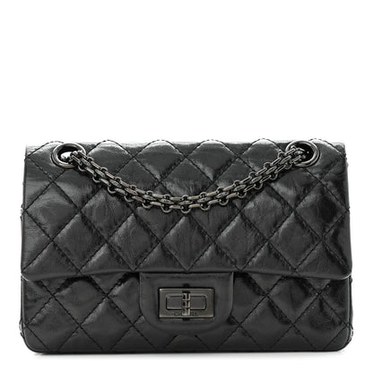 Chanel Aged Calfskin Quilted 2.55 Reissue 224 Flap So Black 1 of 10