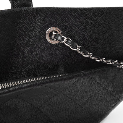 Chanel Caviar Quilted Large CC Tote Black 14 of 15