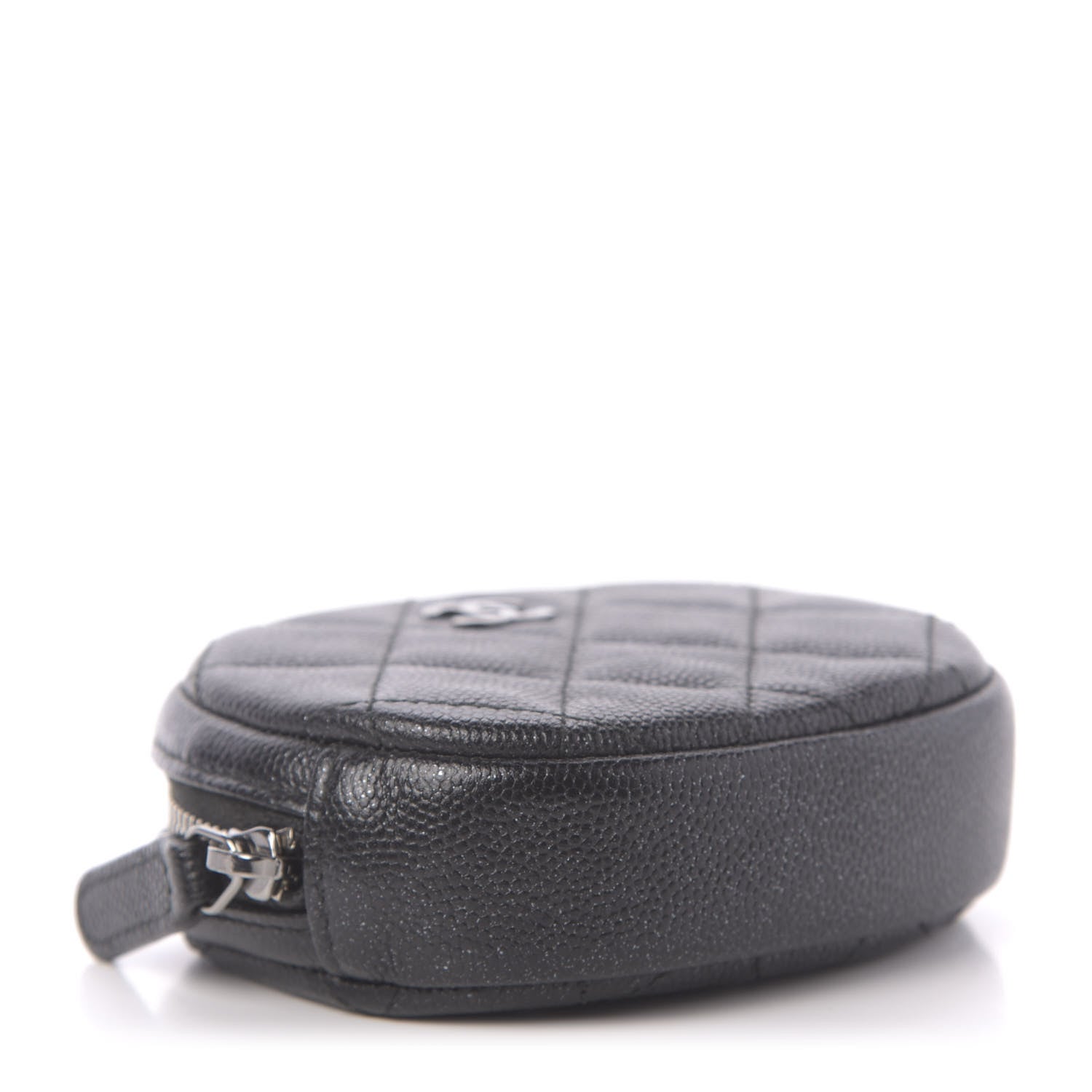 Chanel Iridescent Caviar Quilted Zip Around Classic Coin Purse Black 4 of 11