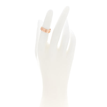 Cartier 18K Pink Gold 5.5mm Engraved LOVE Ring 49 5 2 of 4