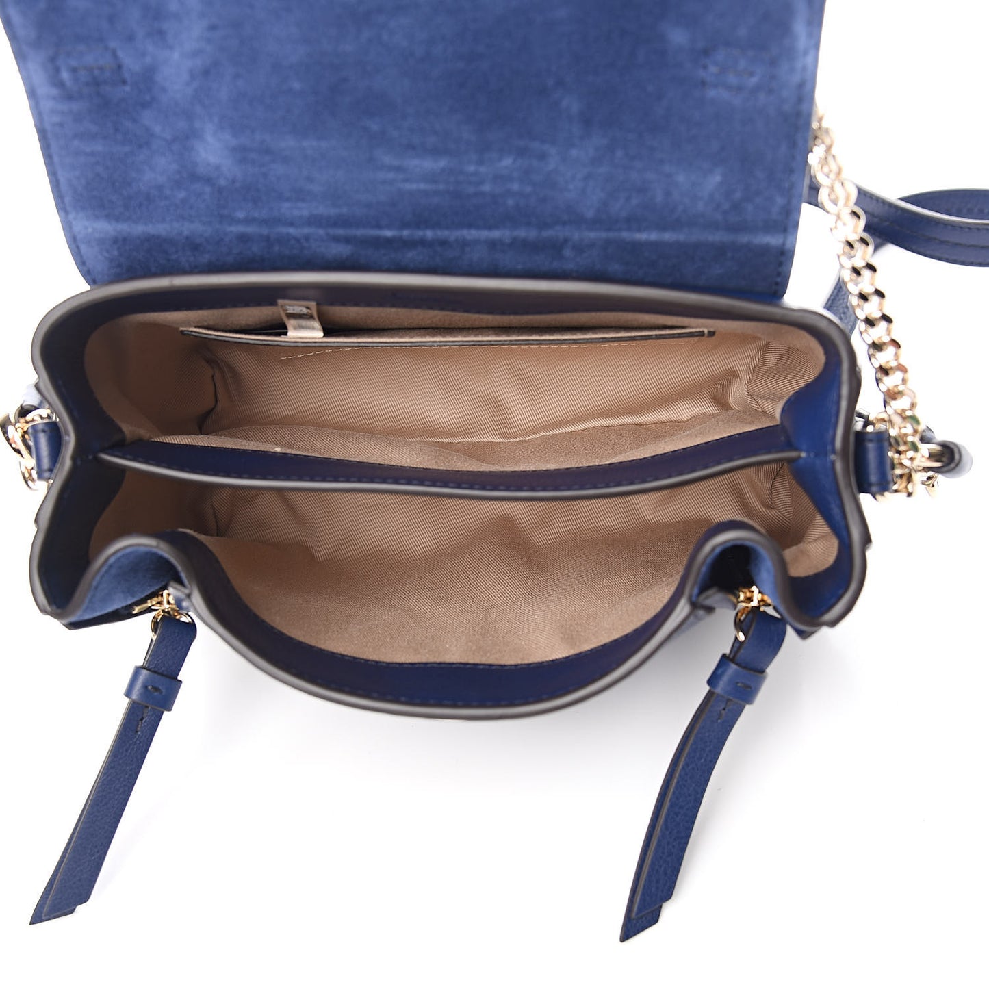 Calfskin Mini Faye Day Shoulder Bag Captive Blue