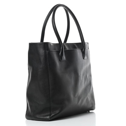 Chanel Calfskin Tall Cerf Tote Black 4 of 22