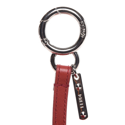 Fendi Fox Fur Pom Pom Bag Charm Red 3 of 3