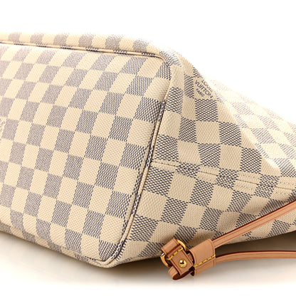 Louis Vuitton Damier Azur Neo Neverfull MM Rose Ballerine 10 of 13