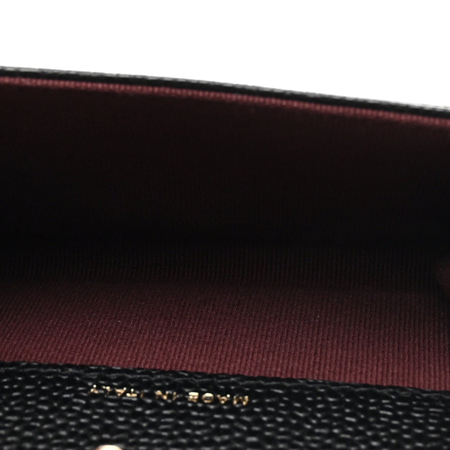Caviar Quilted Flap Card Holder Wallet Black