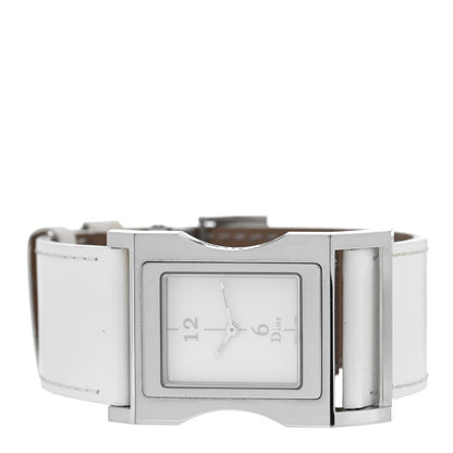 Christian Dior Stainless Steel Calfskin 30mm Chris 47 Quartz Watch White 2 of 5