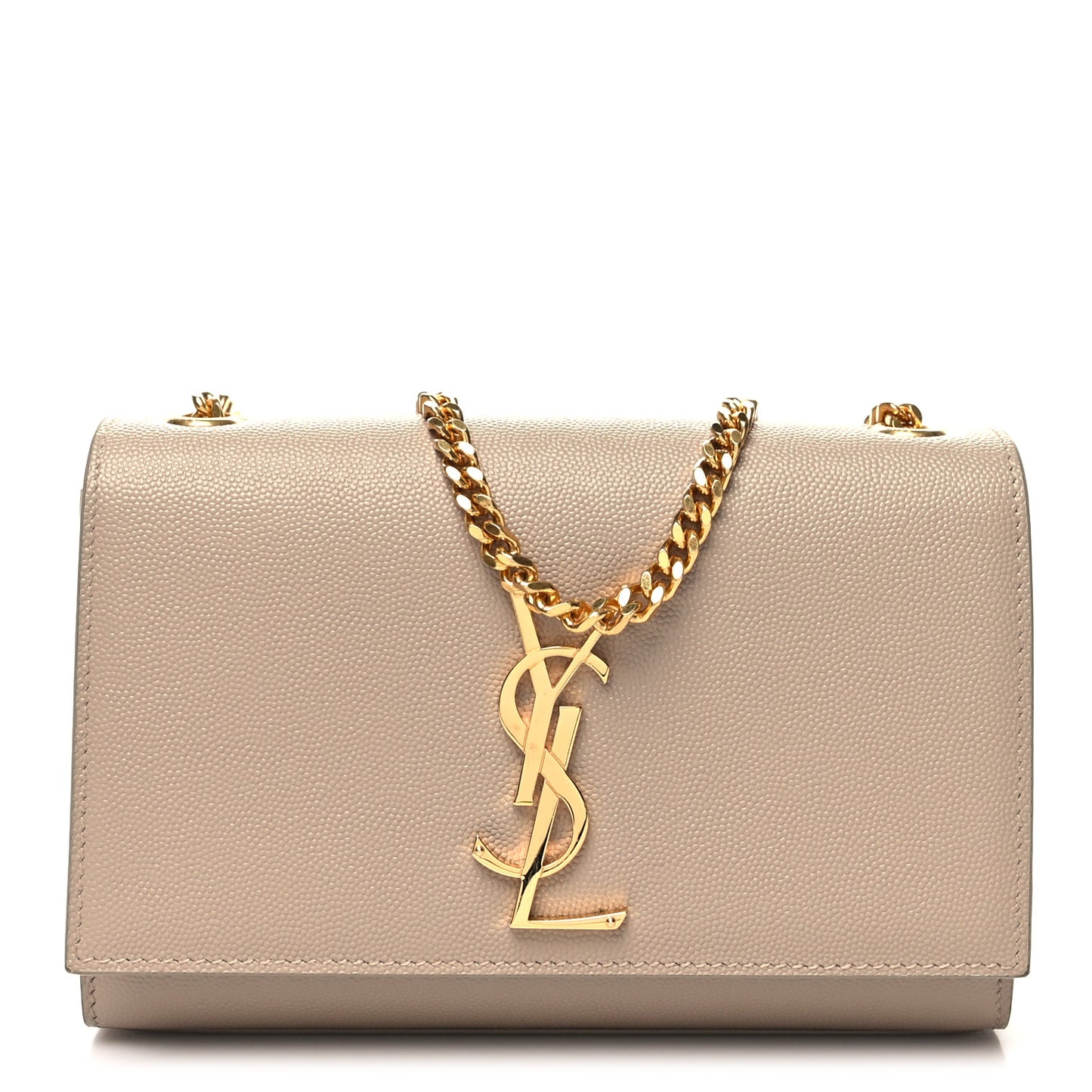 Grain De Poudre Small Monogram Kate Satchel Dark Beige