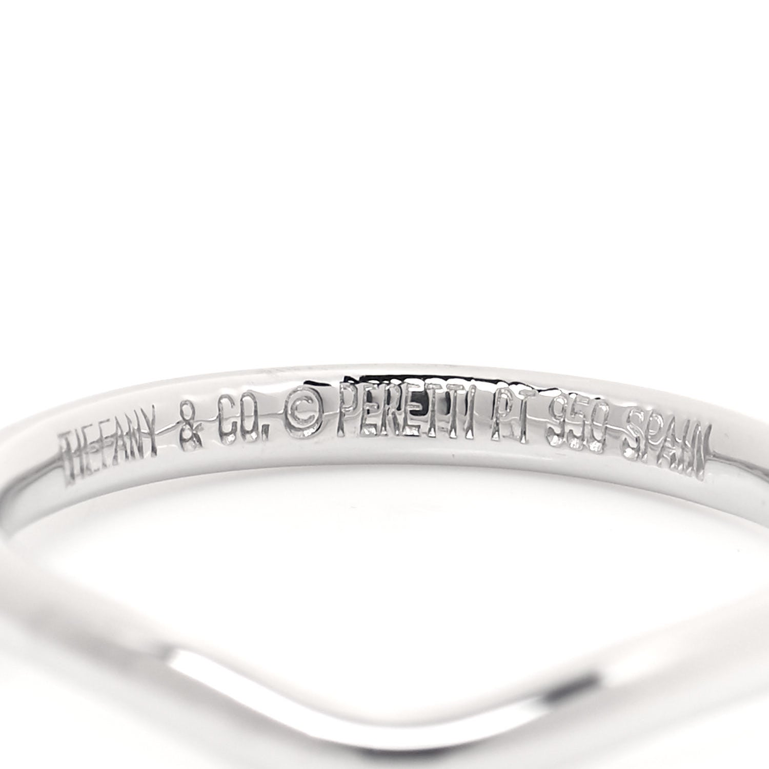 Tiffany Platinum 2mm Elsa Peretti Wedding Band Ring 49 5 4 of 4