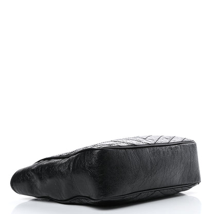 Saint Laurent Crinkled Calfskin Matelasse Monogram Large Niki Shopping Tote Bag Black 4 of 12