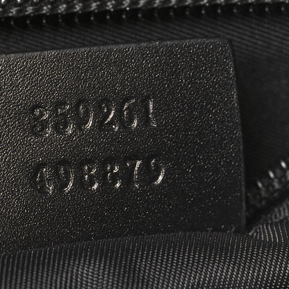 Gucci GG Supreme Monogram Web Medium Zippered Tote Beige Black 7 of 10