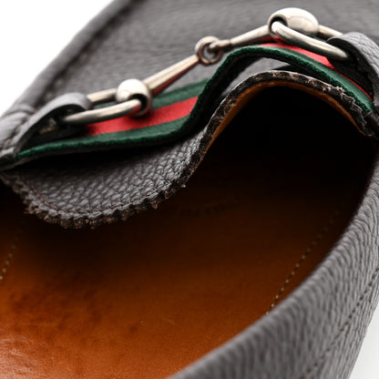Gucci Road Calfskin Web Mens Horsebit Driver Loafers 10.5 Cocoa 11 of 11
