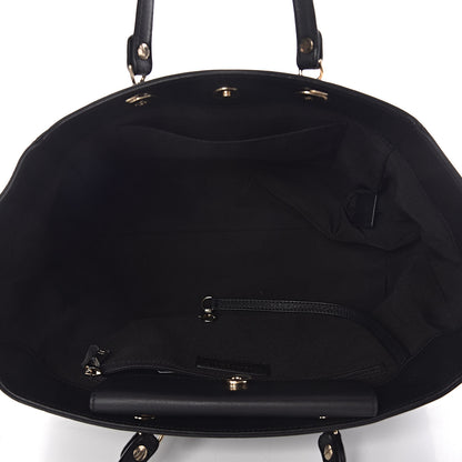 Chanel Bullskin Stitched Small Shopping Tote Black 5 of 11