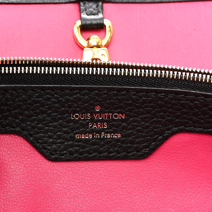 Louis Vuitton Taurillon Capucines MM Black Fuchsia 7 of 16