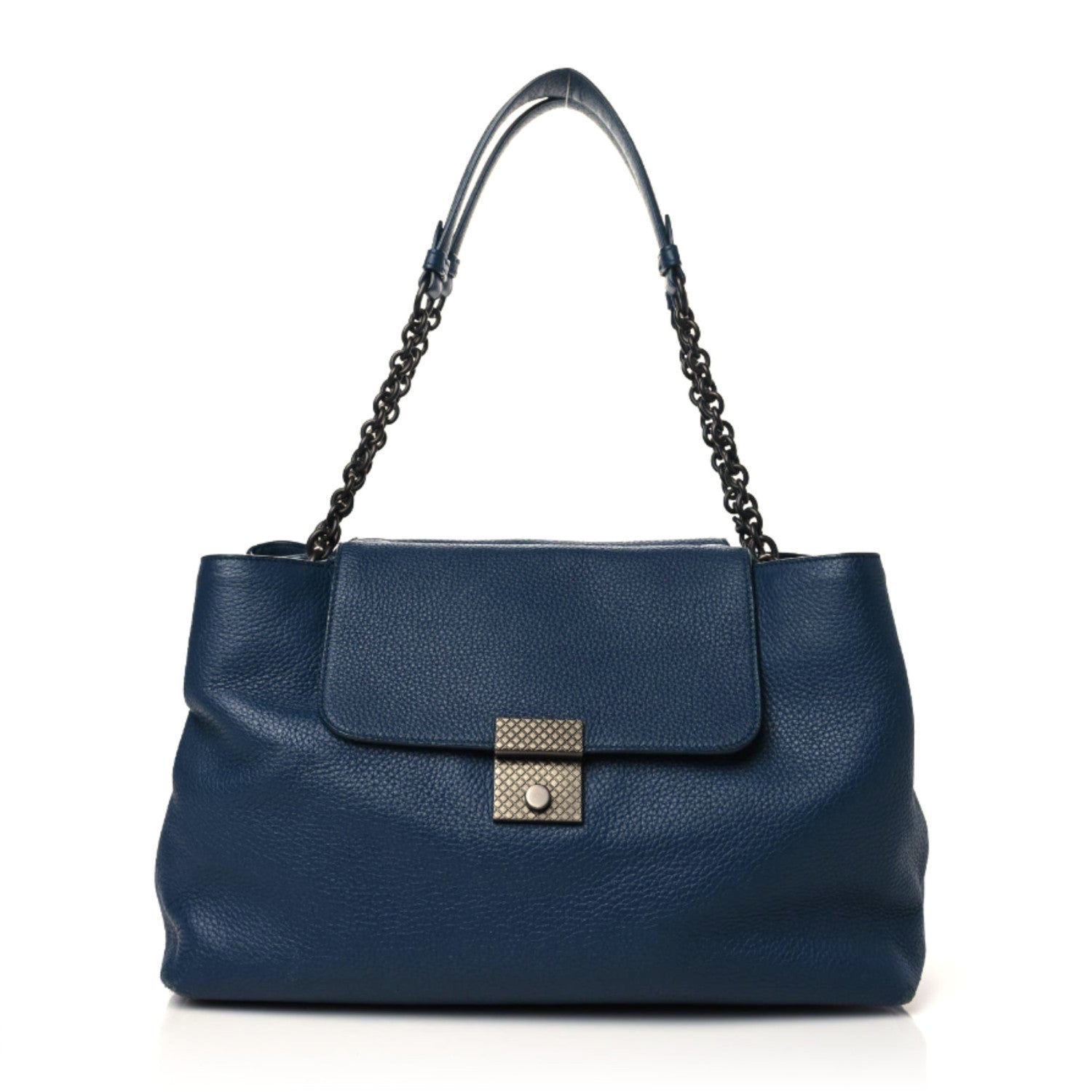 Bottega Veneta Cervo Deerskin Medium Kyoto Shoulder Bag Denim 1 of 10