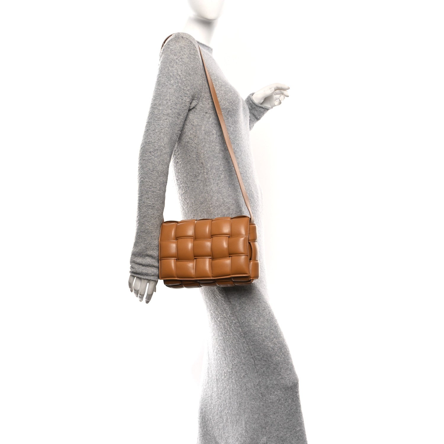 Bottega Veneta Nappa Maxi Intreccio Padded Cassette Crossbody Bag Caramel 2 of 12