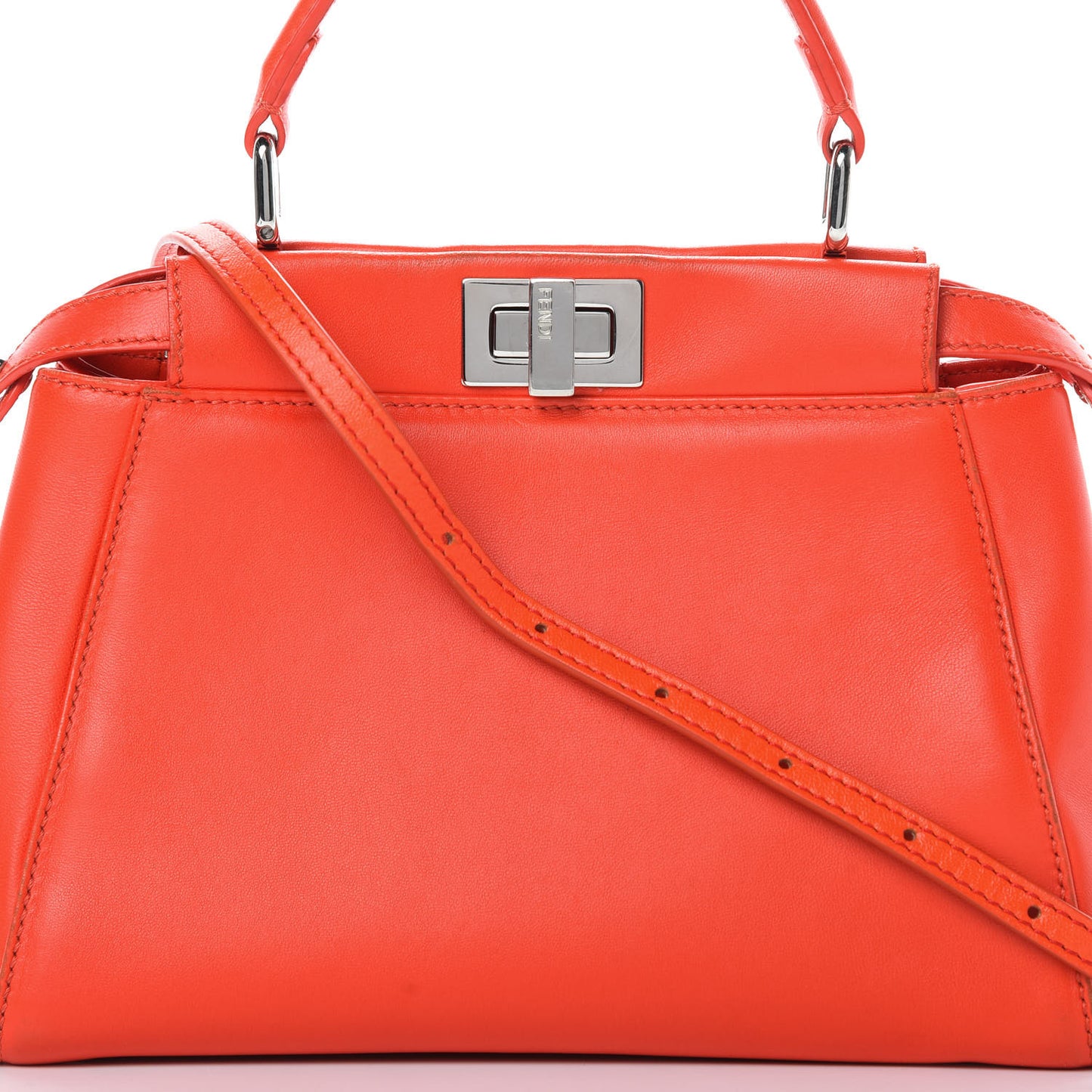 Nappa Mini Peekaboo Iconic Satchel Papavero
