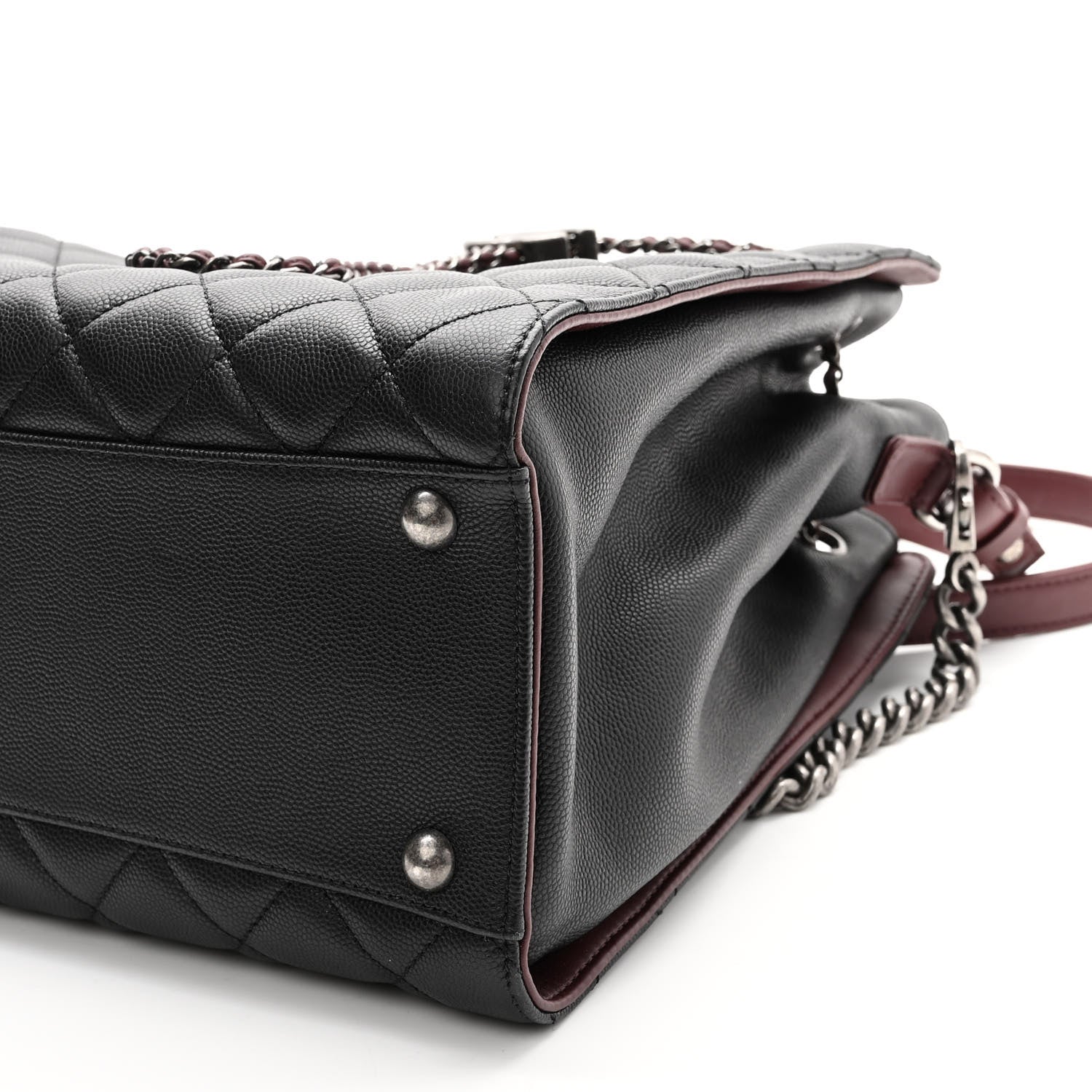 Chanel Caviar Quilted Medium CC Bucket Bag Black 9 of 10