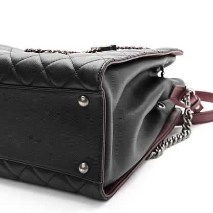 Chanel Caviar Quilted Medium CC Bucket Bag Black 9 of 10