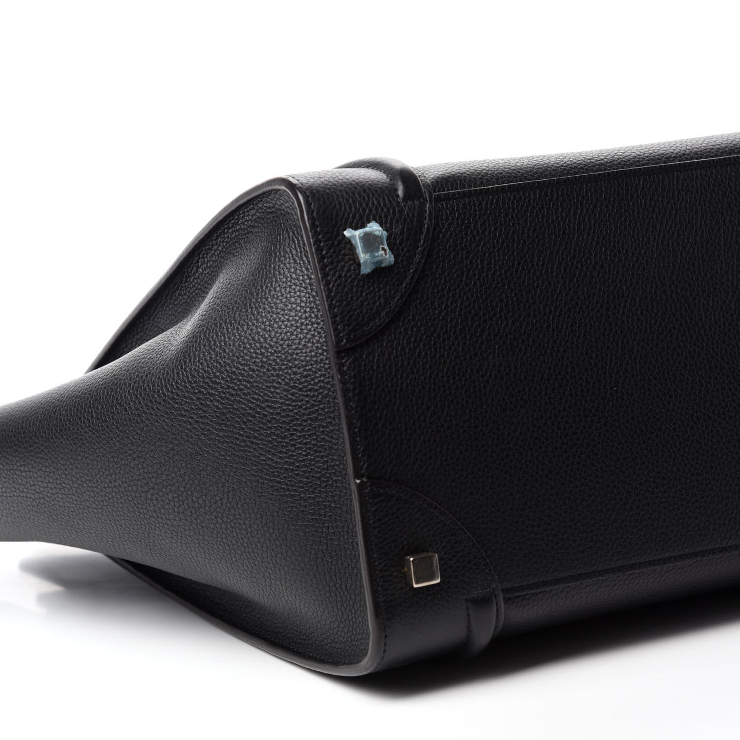 Drummed Calfskin Mini Luggage Black