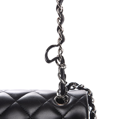 Chanel Lambskin Quilted Jumbo Double Flap Black 8 of 12