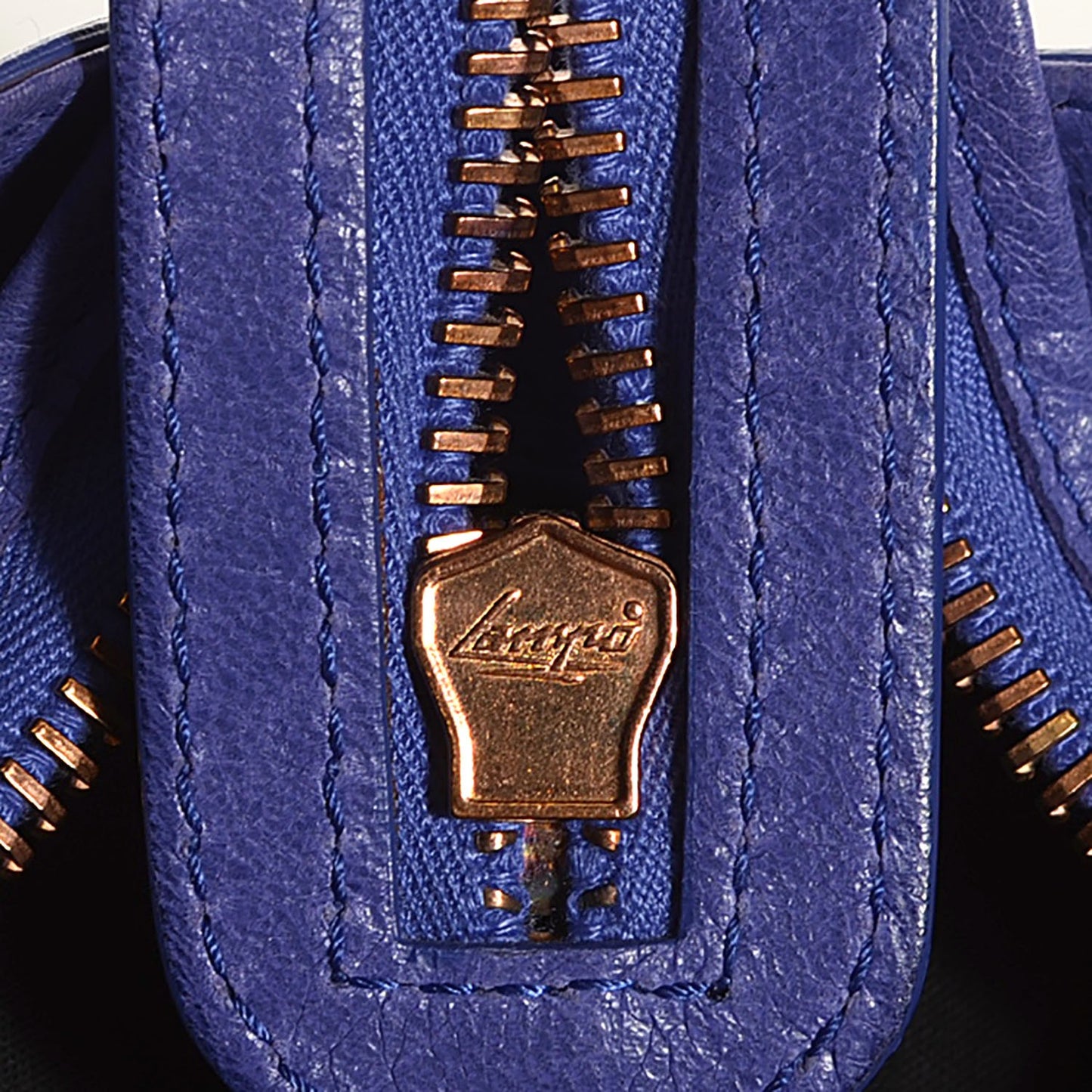 Agneau Giant 21 Rose Gold Hardware Part Time Bleu Lavande