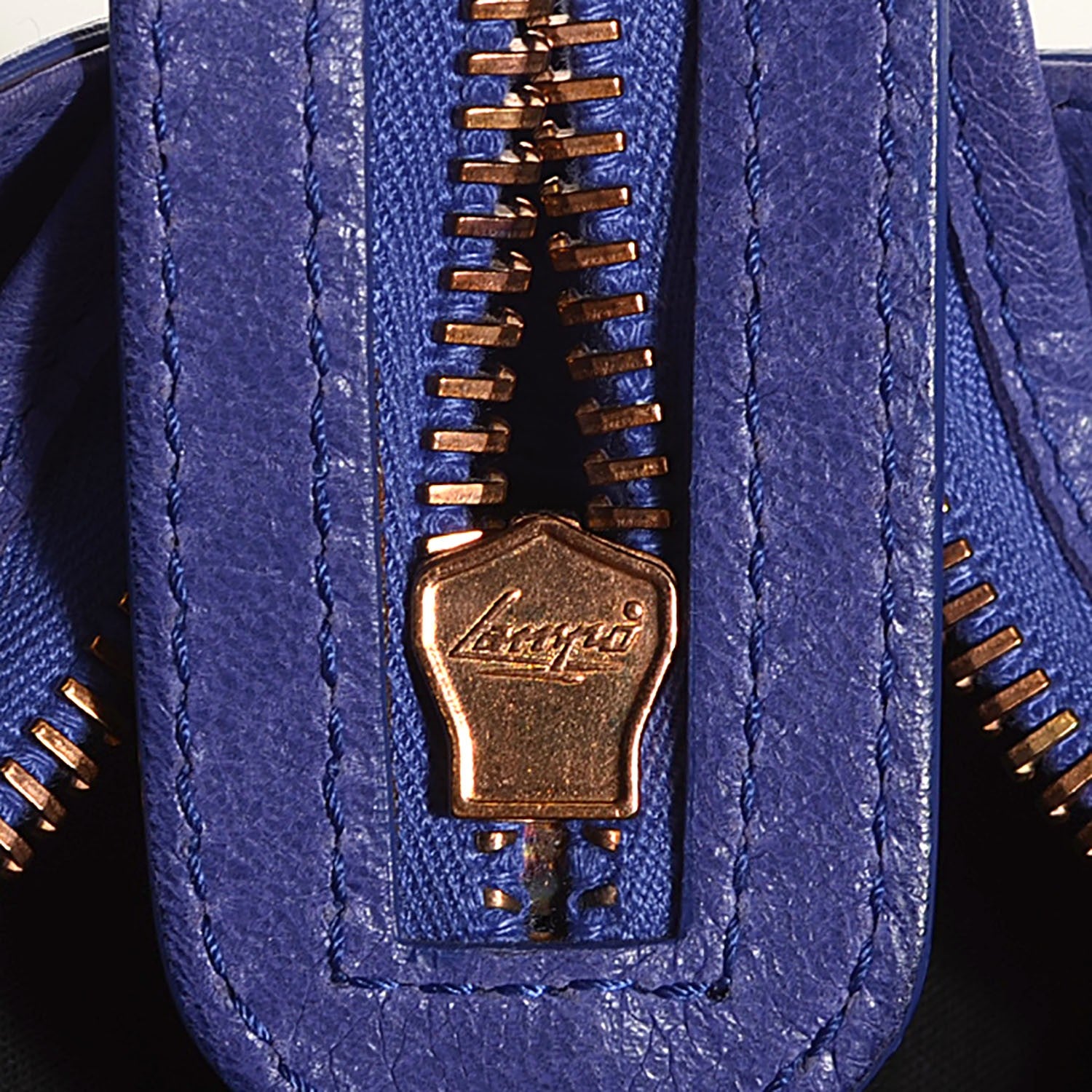 Balenciaga Agneau Giant 21 Rose Gold Hardware Part Time Bleu Lavande 9 of 11