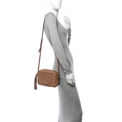 Gucci Pebbled Calfskin Small Soho Disco Bag Rose Beige 2 of 15
