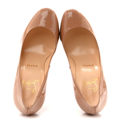 Christian Louboutin Patent Fifi 100 Pumps 36.5 Nude 2 of 11