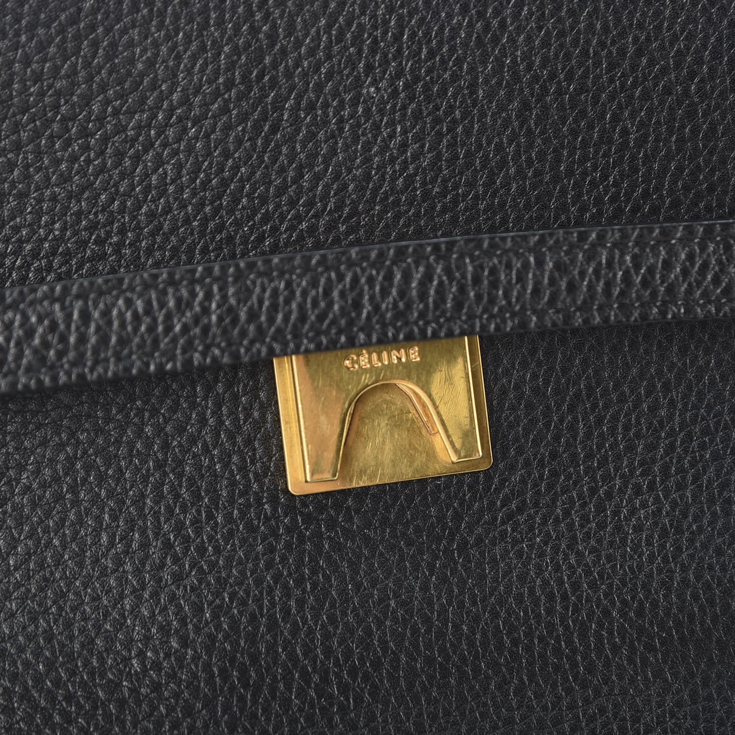 Grained Calfskin Mini Belt Bag Black
