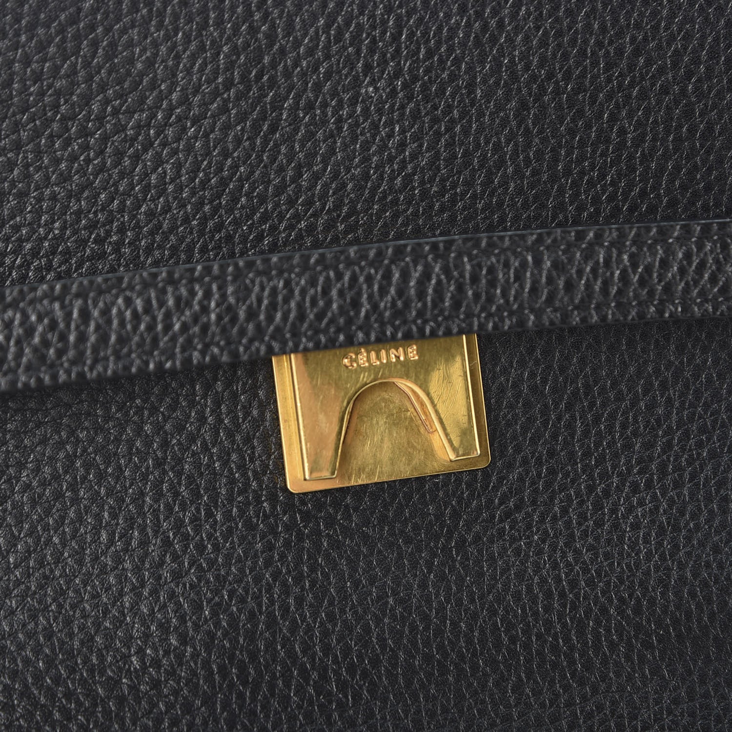 Celine Grained Calfskin Mini Belt Bag Black 8 of 9
