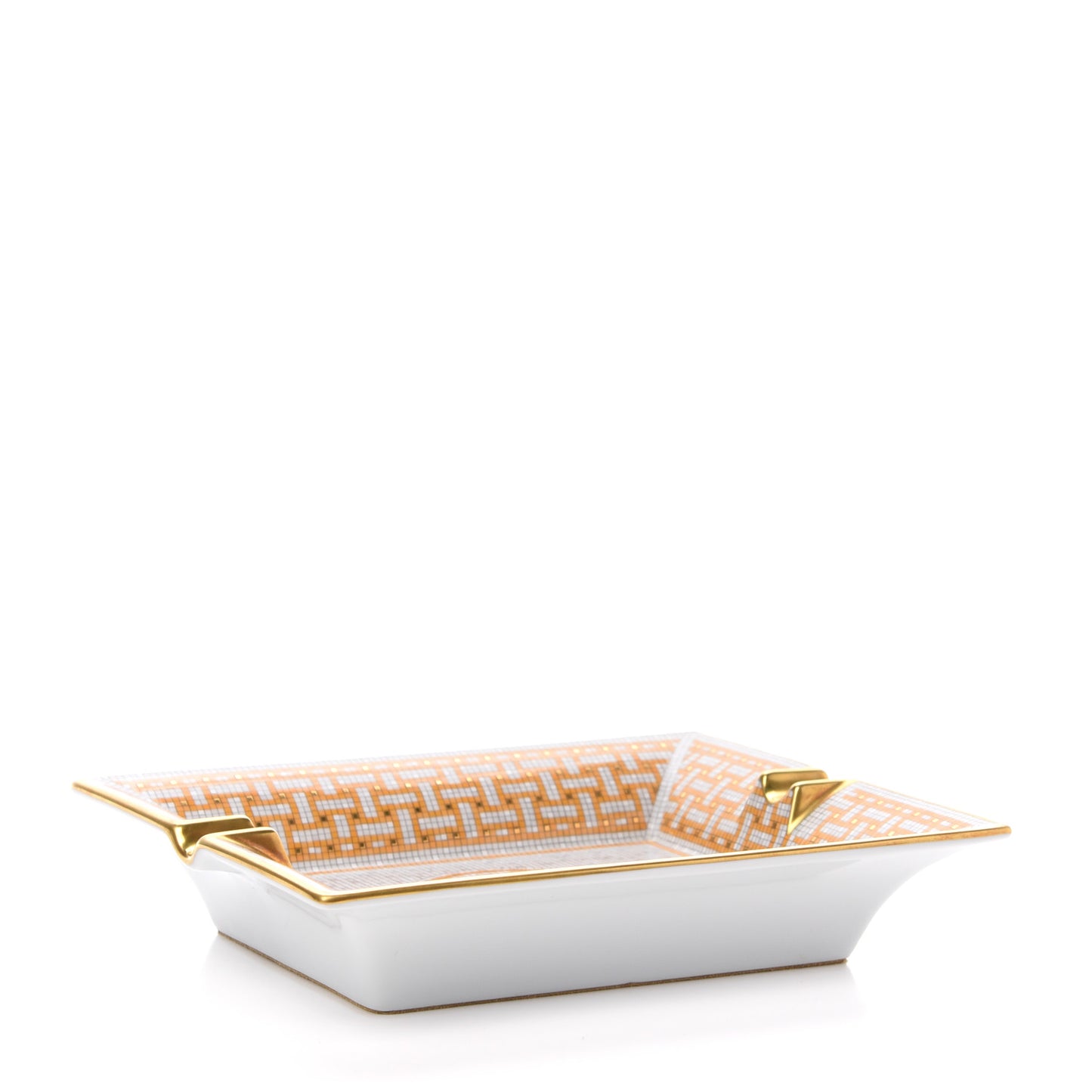 Porcelain Mosaique Au 24 Gold Ashtray