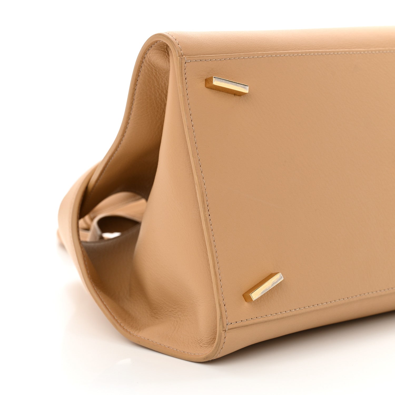 Salvatore Ferragamo Natural Grain Calfskin Small Hug Bag Light Caramel 9 of 11