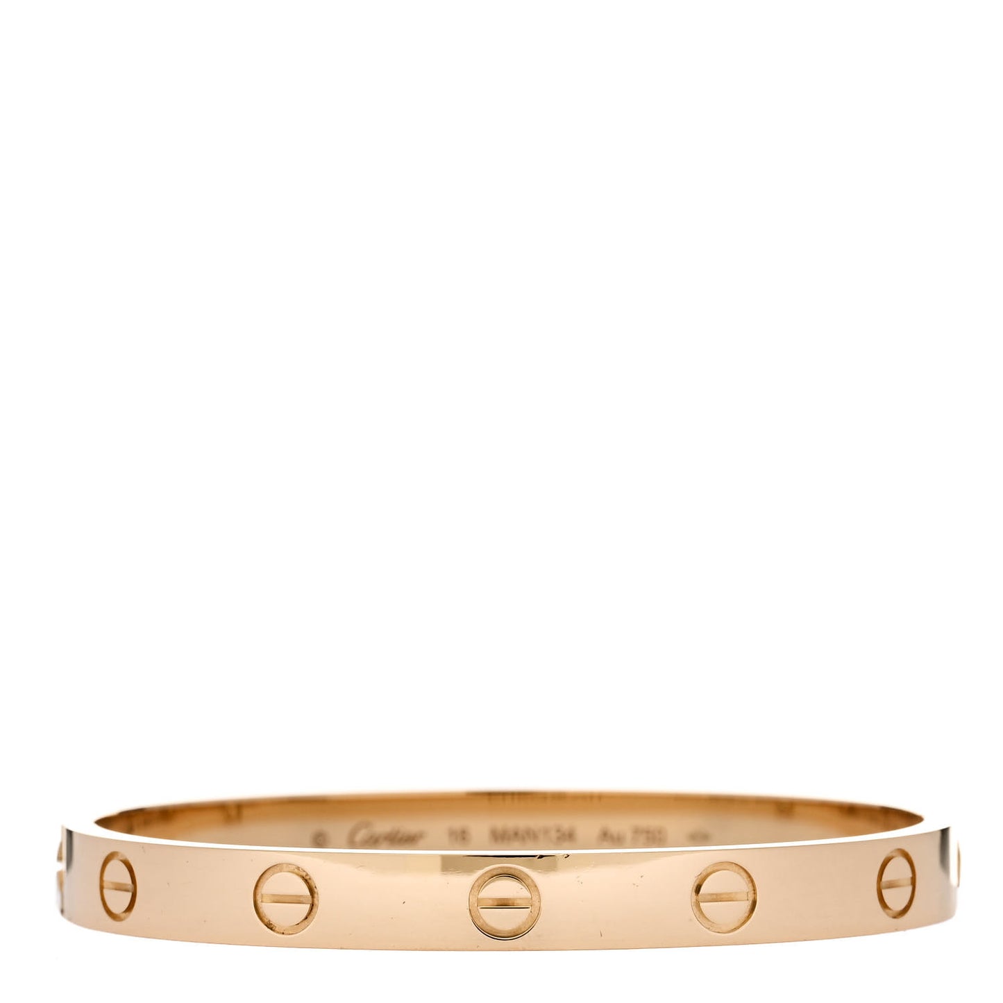 18K Yellow Gold Love Bracelet 16