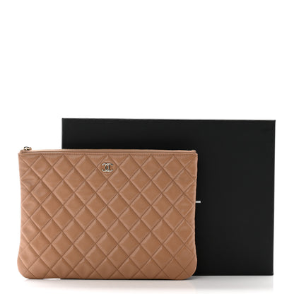 Chanel Caviar Quilted Medium Cosmetic Case Beige 8 of 8