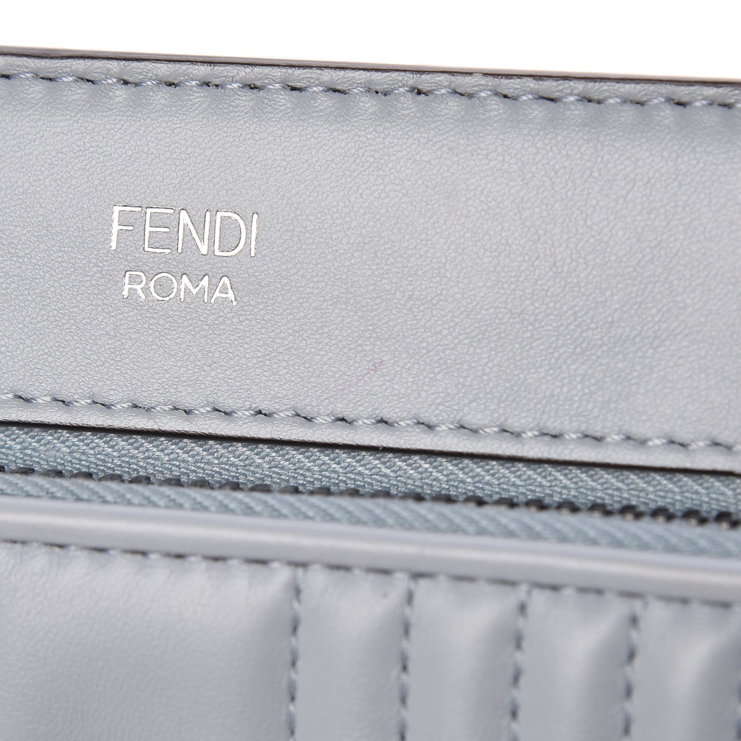Shiny Nappa Trapuntata Chain Small DotCom Click Chain Satchel Light Blue
