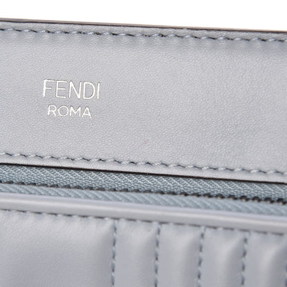 Fendi Shiny Nappa Trapuntata Chain Small DotCom Click Chain Satchel Light Blue 11 of 11