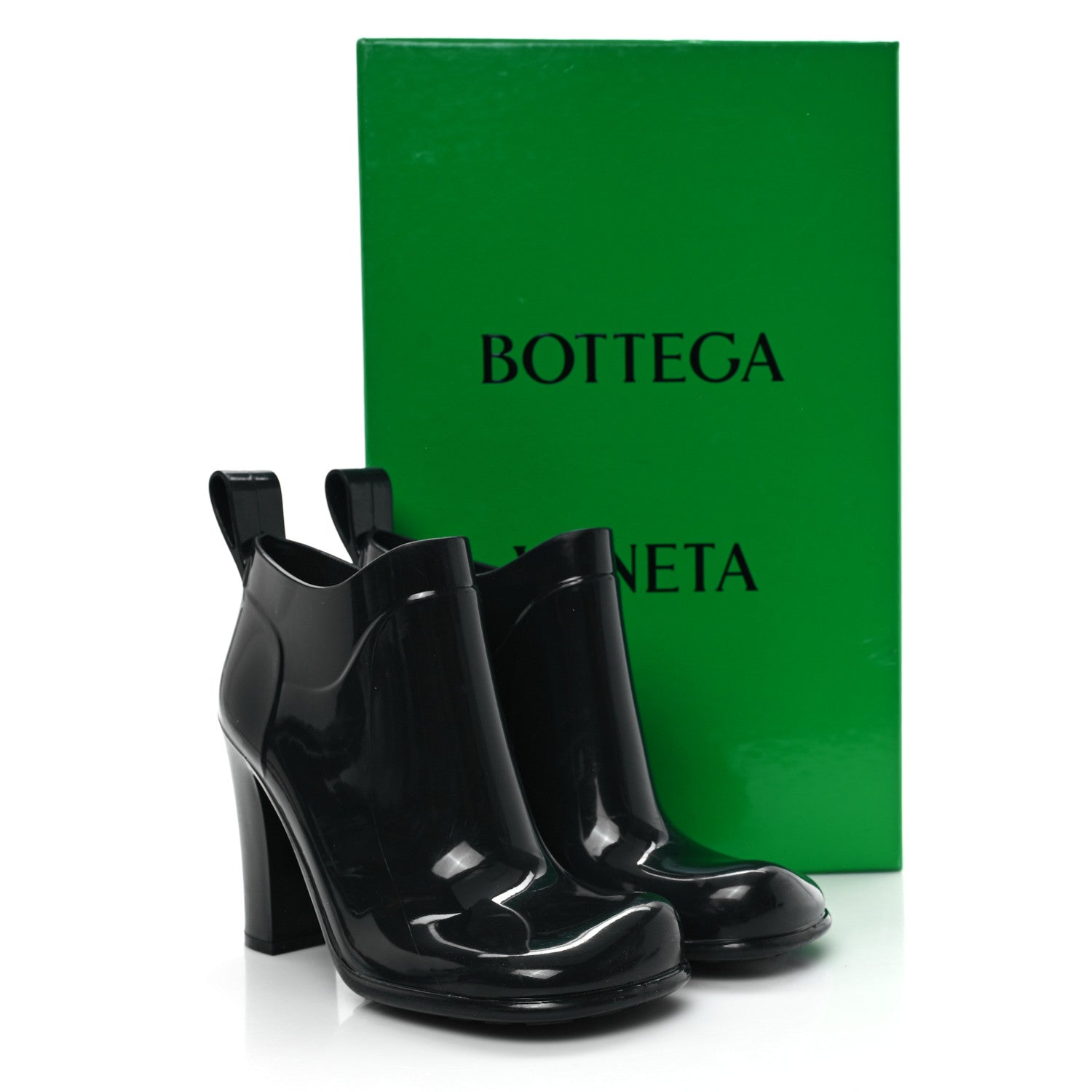 Bottega Veneta Rubber Shine Ankle Boots 37 Black 9 of 9