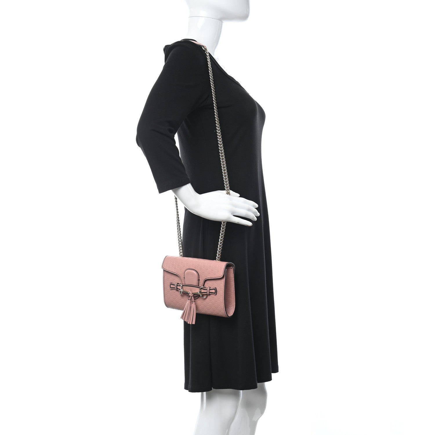 Gucci Microguccissima Mini Emily Shoulder Bag Soft Pink 2 of 11