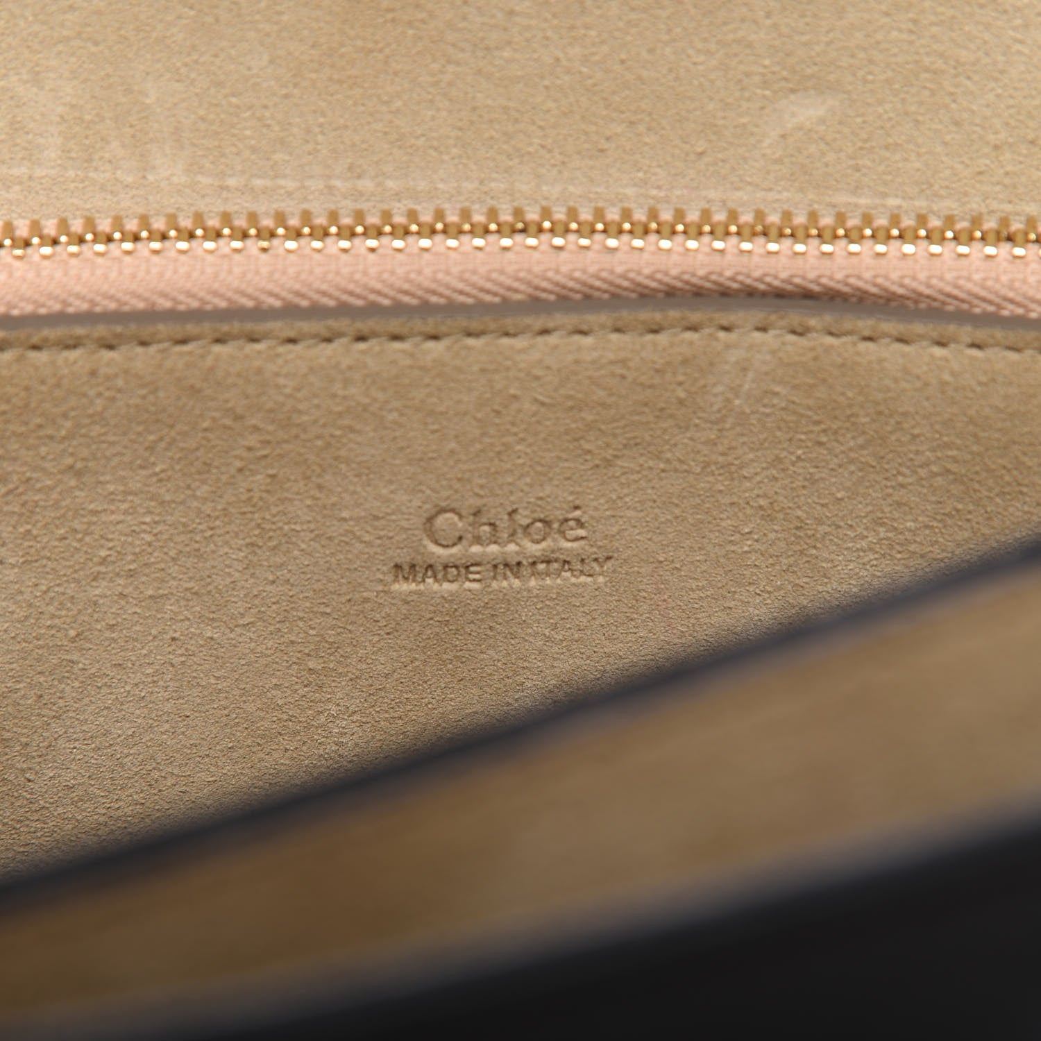 Chloe Suede Calfskin Medium Faye Shoulder Bag Black 8 of 9
