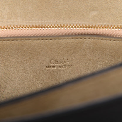 Chloe Suede Calfskin Medium Faye Shoulder Bag Black 8 of 9