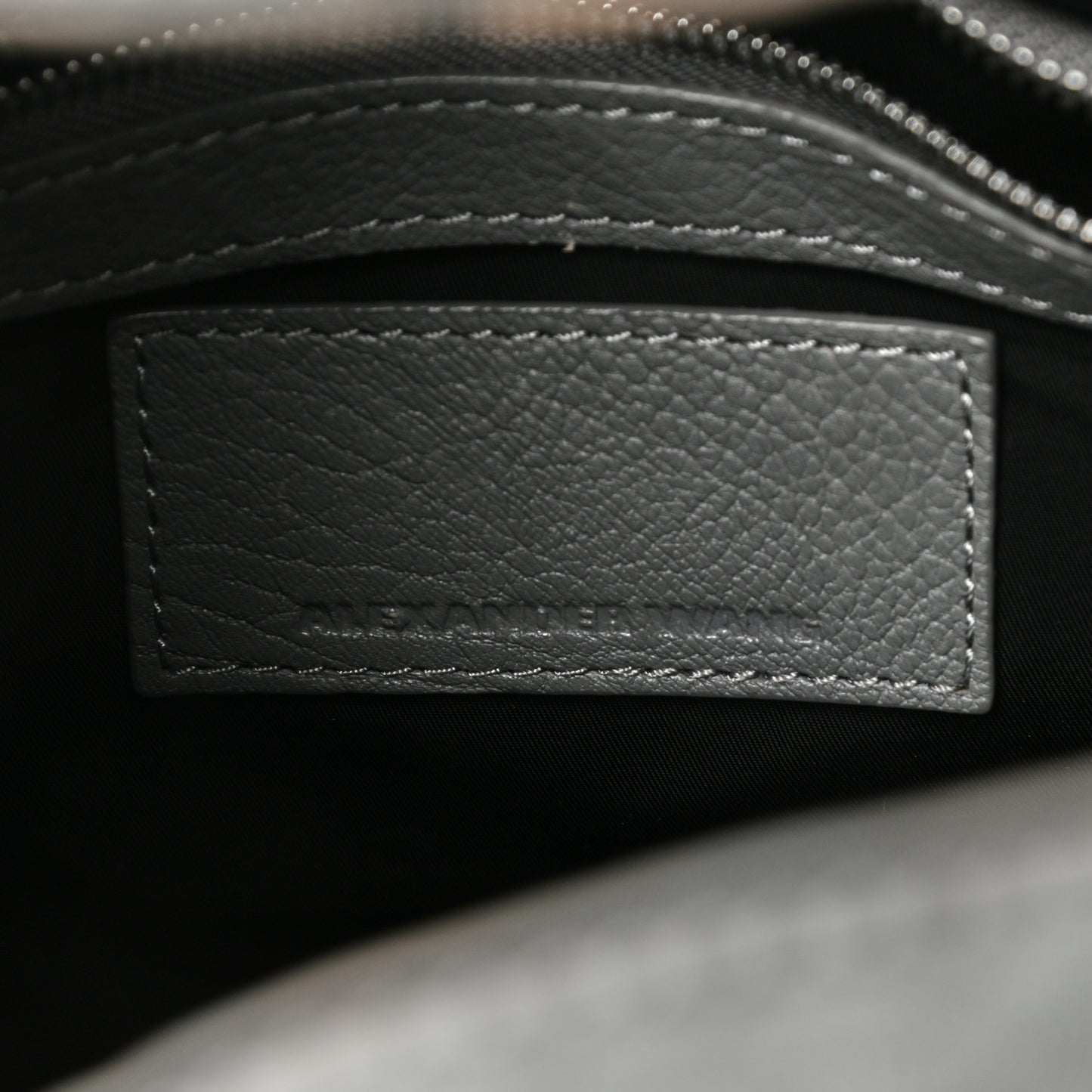 Pebbled Lambskin Rocco Sesame Silver Hardware