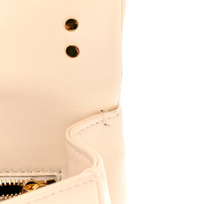 Bulgari Calfskin Matelasse Mini Serpenti Cabochon Crossbody Bag Ivory Opal 12 of 23