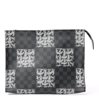 Louis Vuitton Damier Graphite Rope Pochette Voyage White 1 of 9