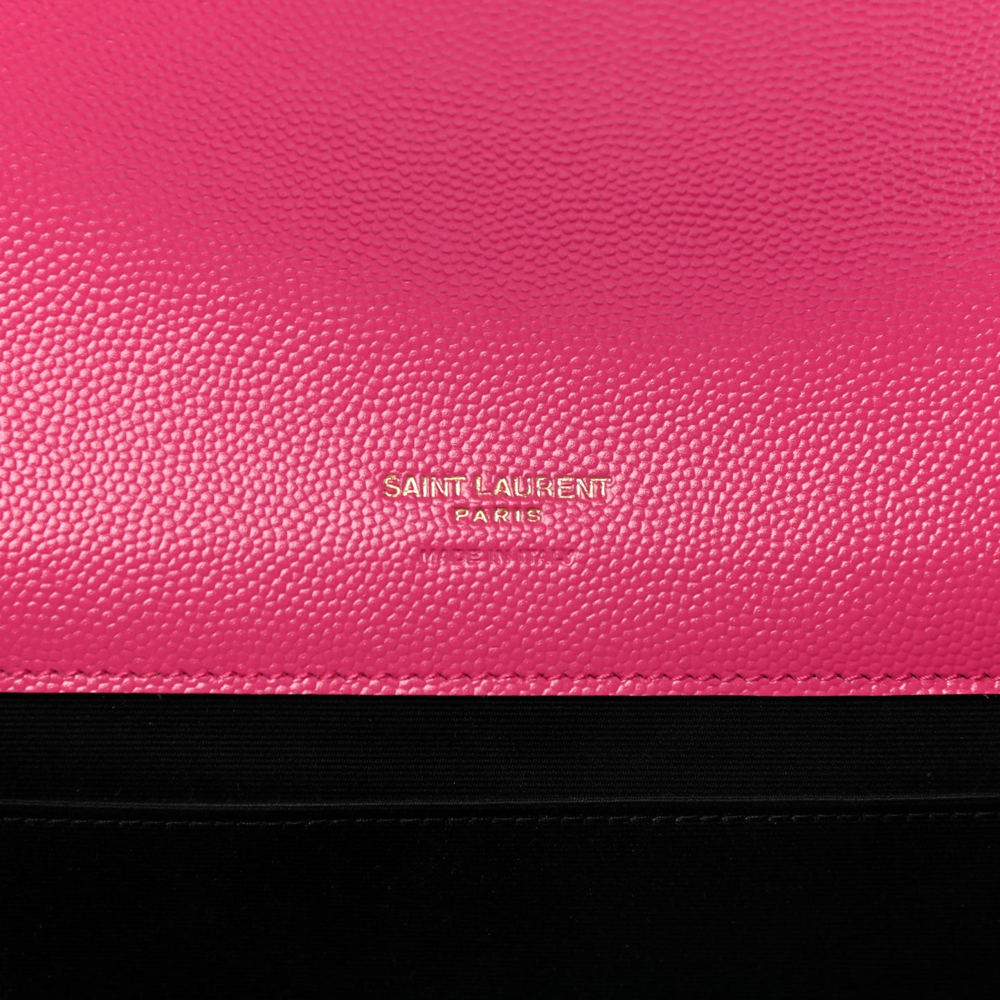 Grain De Poudre Matelasse Chevron Monogram Envelope Clutch Fresh Fuxia