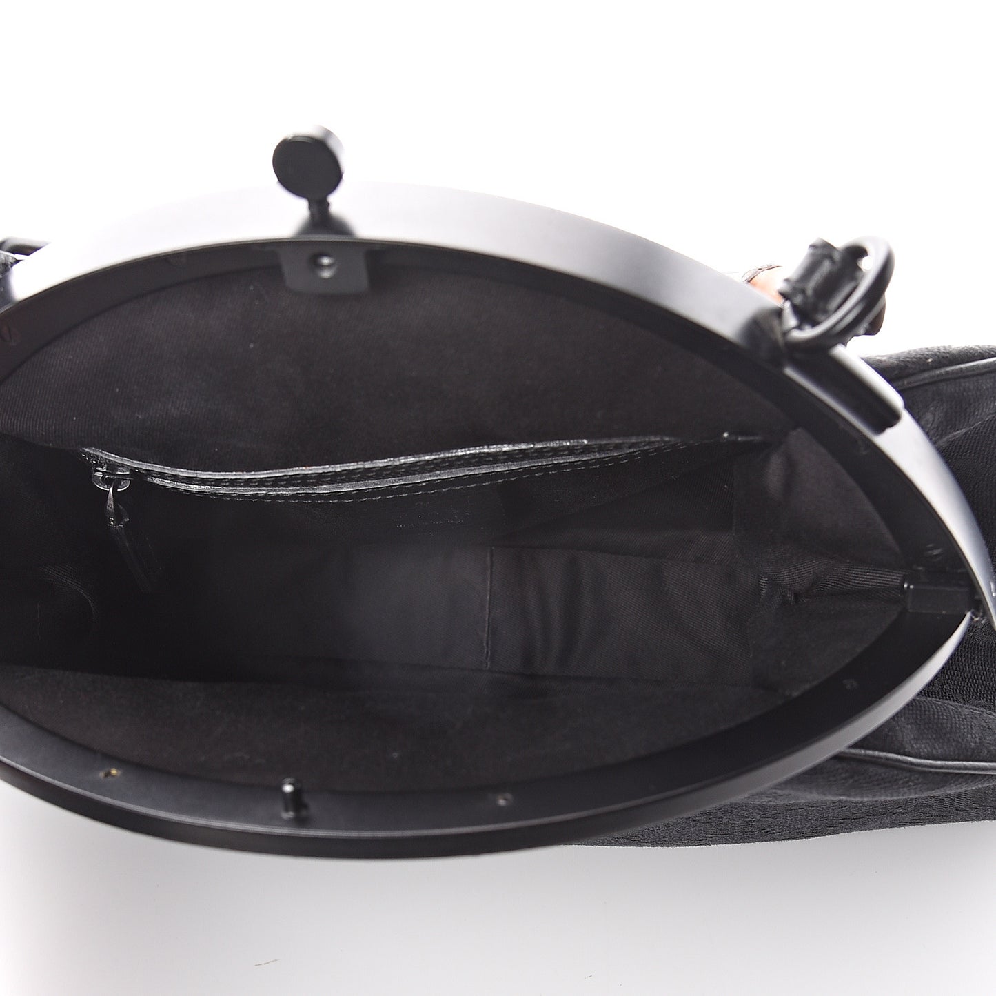Monogram Bamboo Top Handle Bag Black